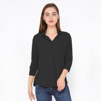 C2 Glenza Black Blouse Wanita