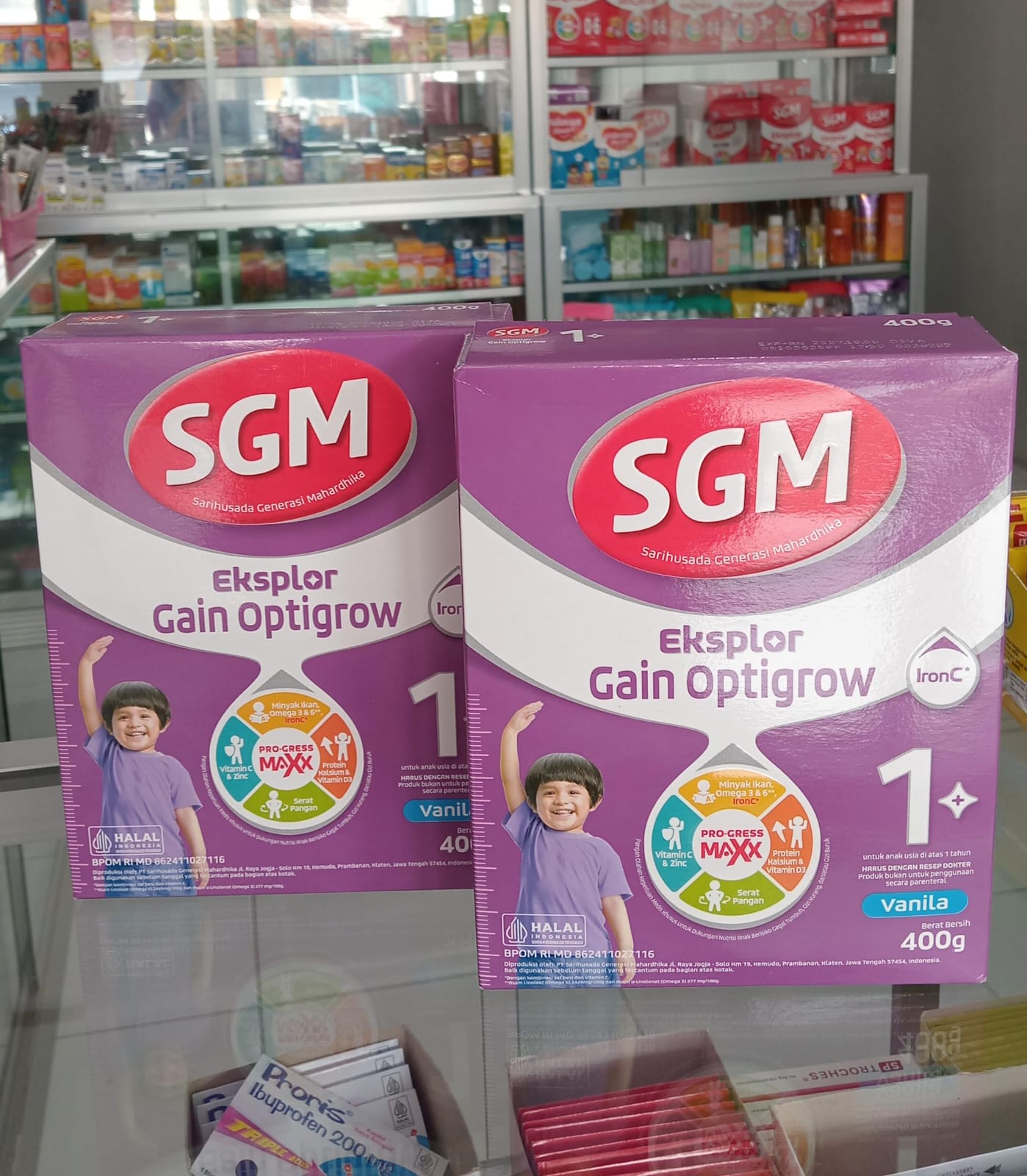 new susu sgm gain optigrow susu formula anak untuk usia 1 tahun keatas kemasan 400gr