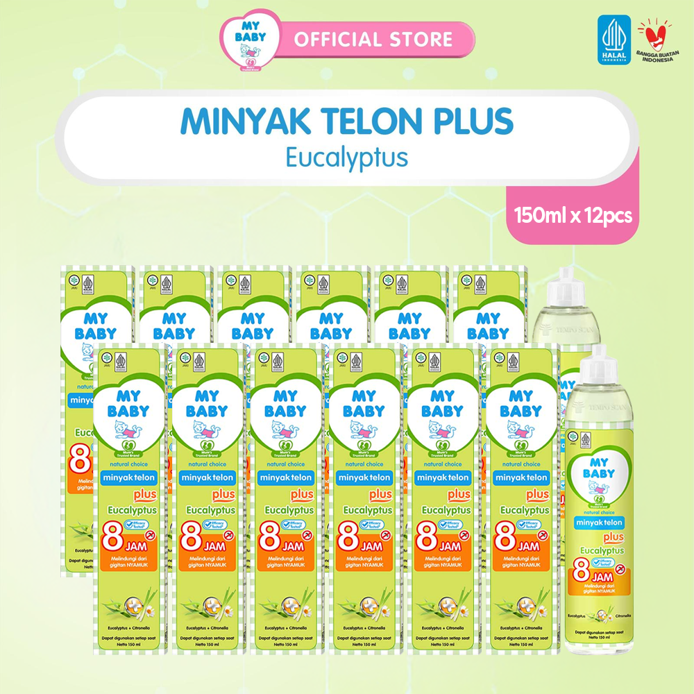 [Paket isi 12] My Baby Minyak Telon Plus 150ml