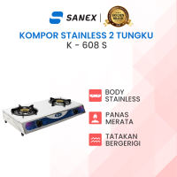 Sanex Kompor Gas 2 Tungku Stainless Steel K-608 S