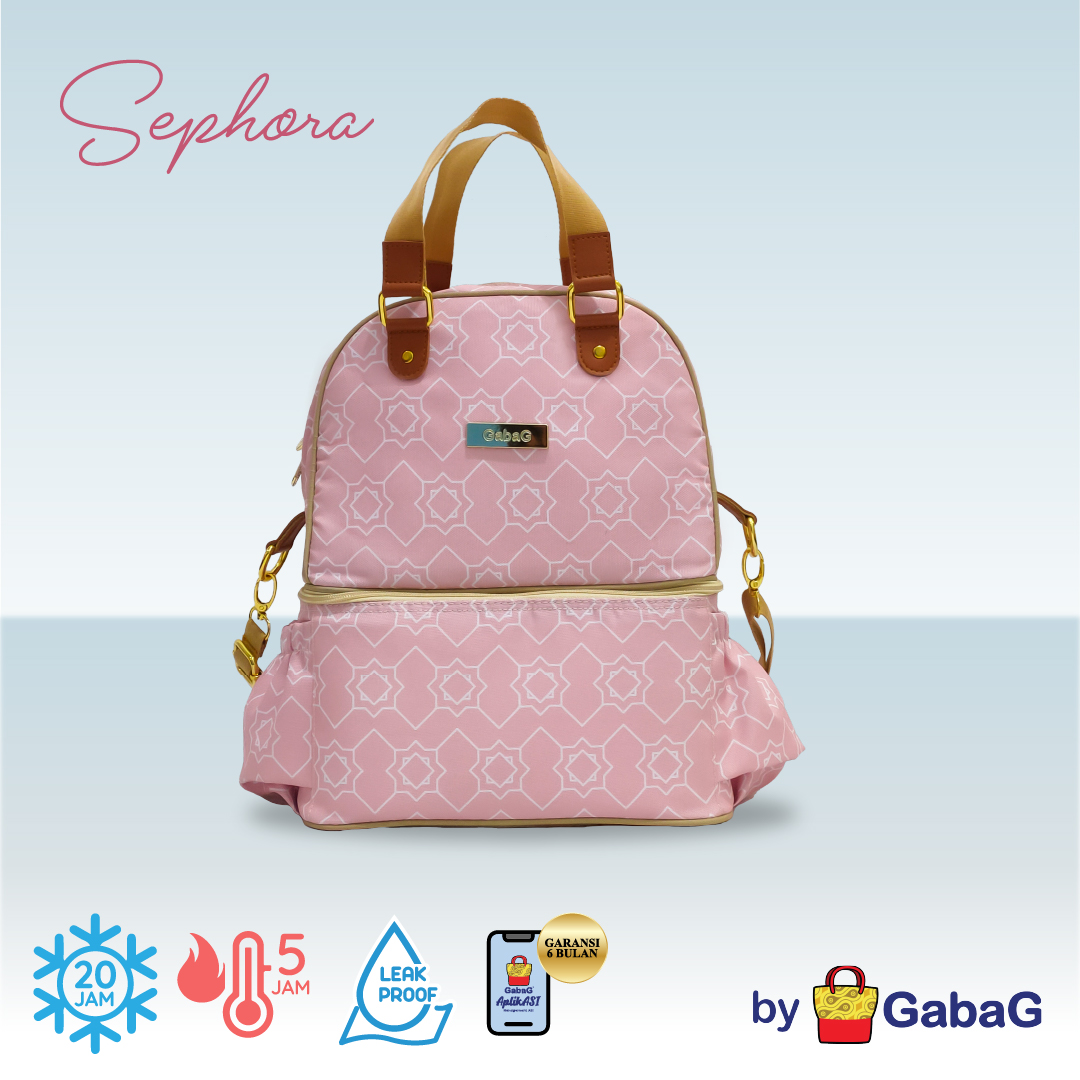 GabaG Tas Asi - Cooler Bag - Sling Tote Double Compartment | Tas Bekal | tas bayi