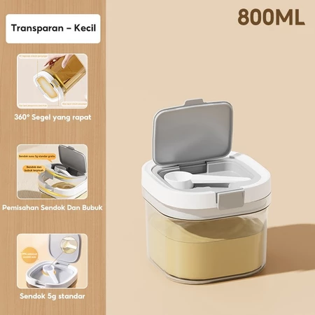 800/1300/1800ML kotak susu Tempat Susu Bubuk Bayi Wadah Susu Toples Makanan Vacuum Sealed Box Kotak Penyimpanan Makanan