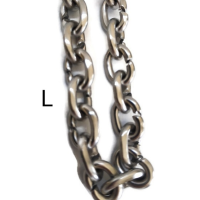 Robagin KLA21 kalung rantai stainless 80cm silver anti karat pria wanita korea punk keren hip hop jefri nichol