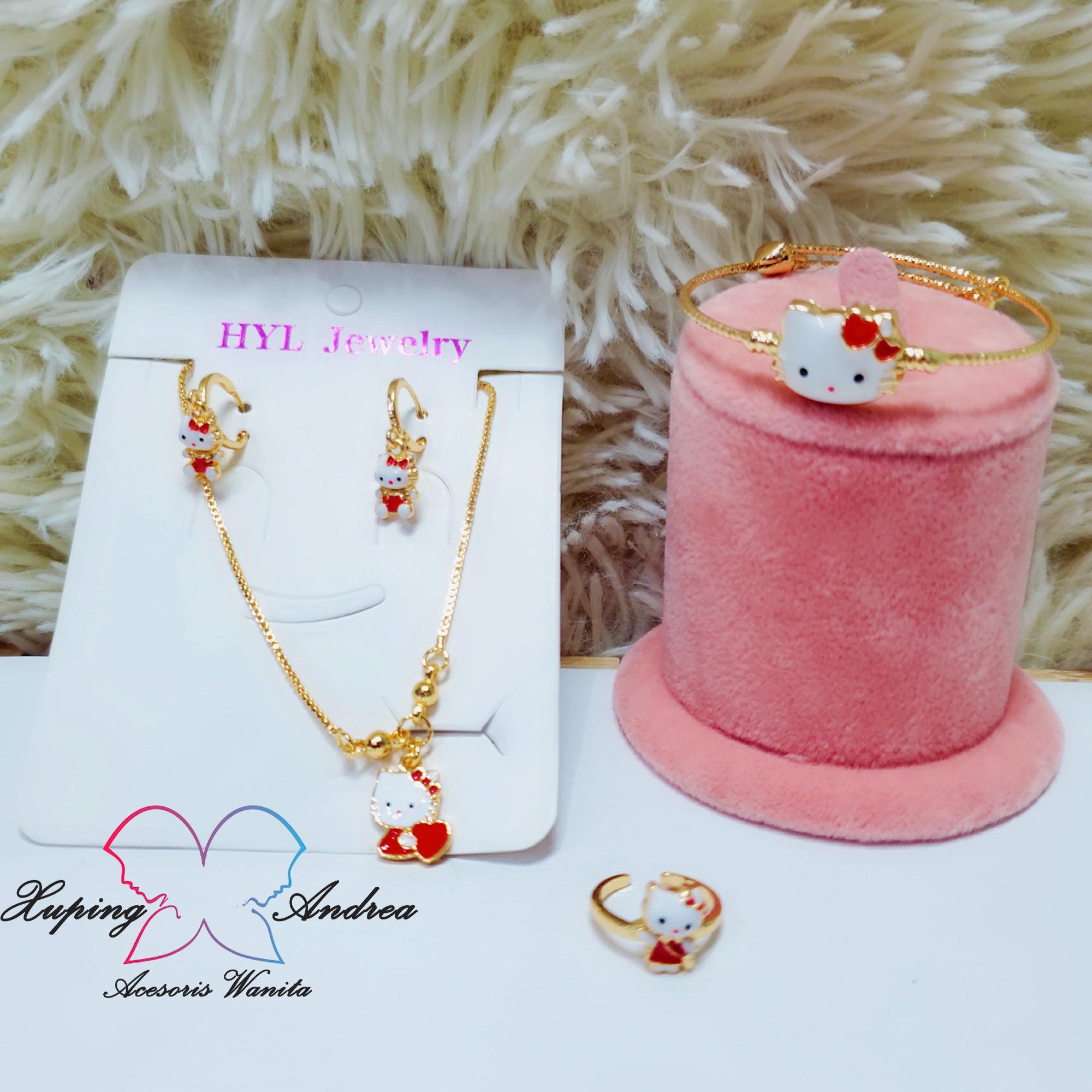 Perhiasan Set Anak 1-6 Thn Random Gold Cantik Xuping perhiasan set anak 1-6 thn random gold cantik xuping