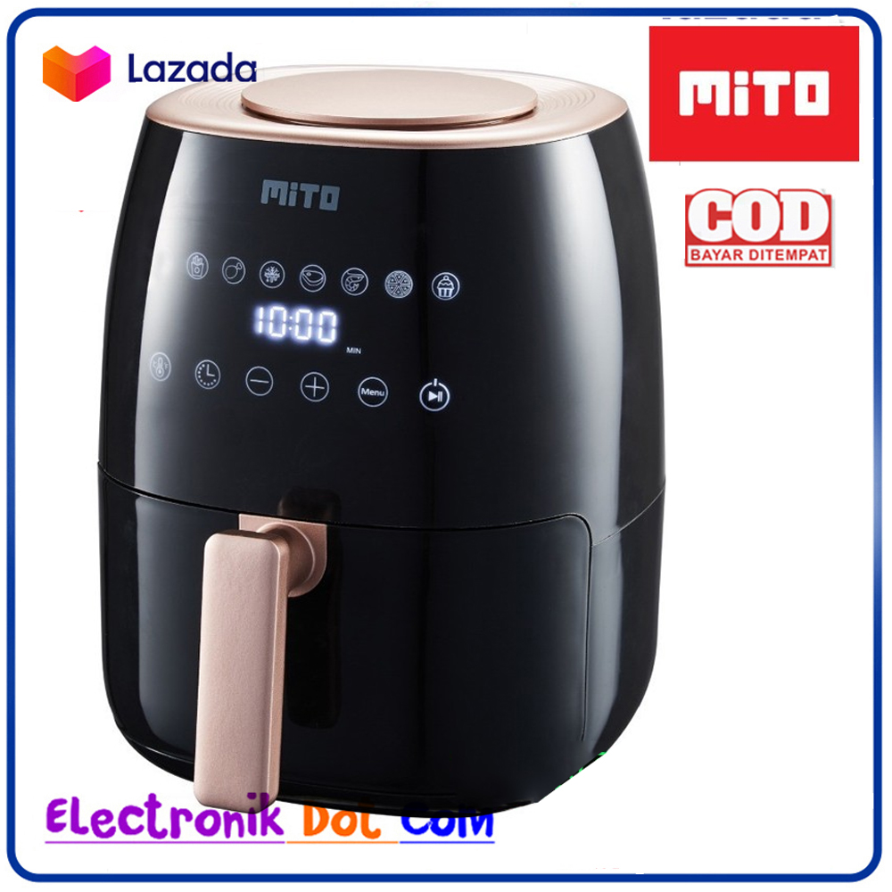 MITO Digital Air Fryer AF 2 Kapasitas 3 Liter Fungsi 8IN1 Touch Screen