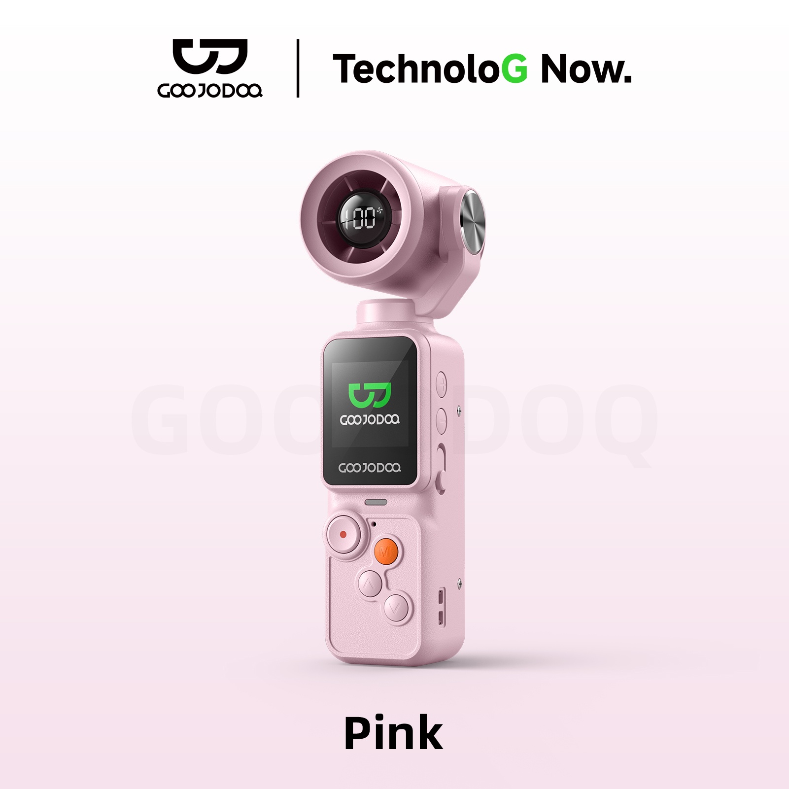 Goojodoq GFS025 Camera Kipas 180° Adjustable Gimbal 1.3-inch screen Mengambil foto dan video 100 ...
