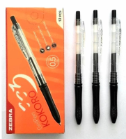 (12pcs) PULPEN GEL ZEBRA KOKORO SWEET GEL 0.5mm / BOLPOIN KOKORO