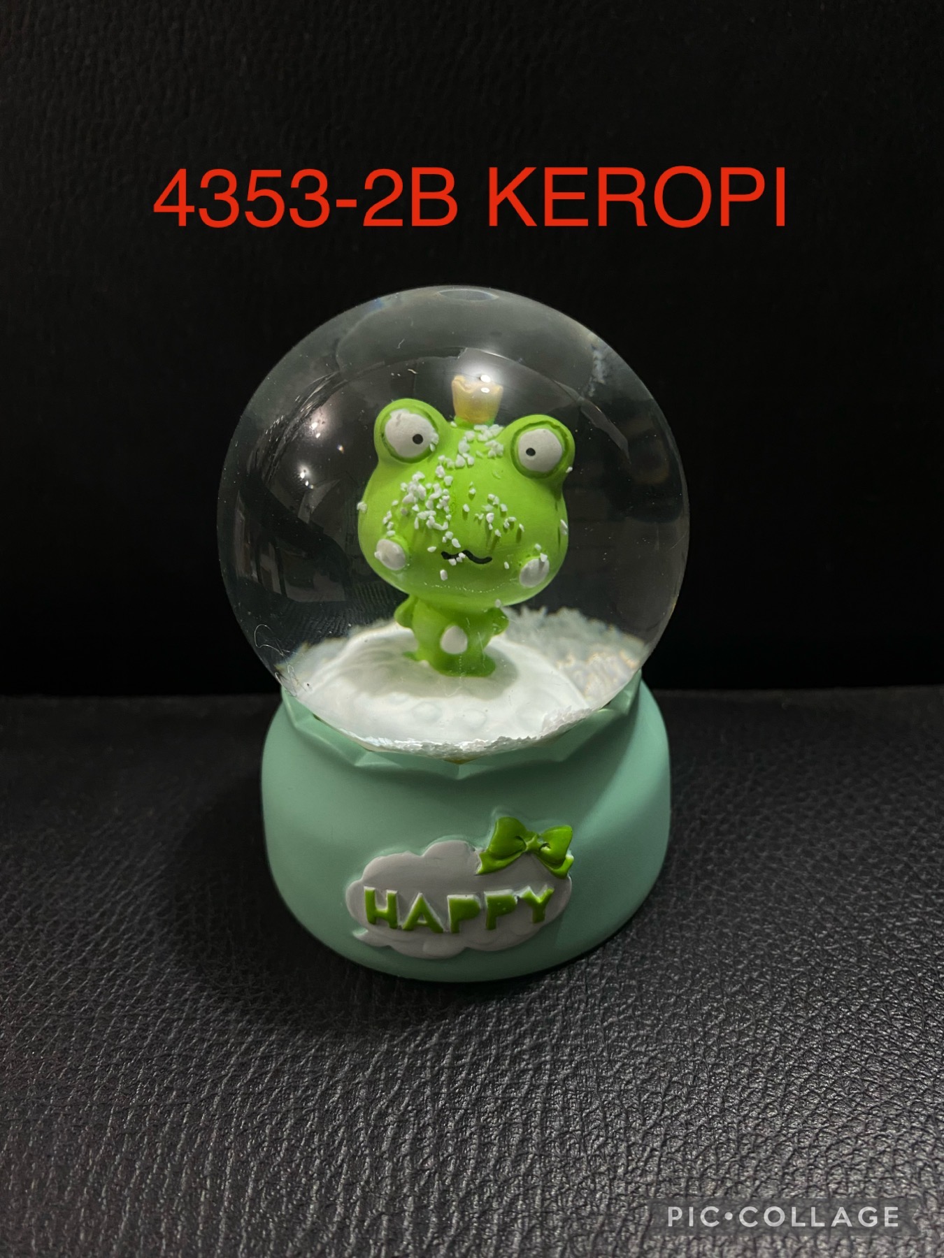 bola kristal salju lampu snowball unicorn bear papapig dolphin kado ulang tahun gift bt pacar
