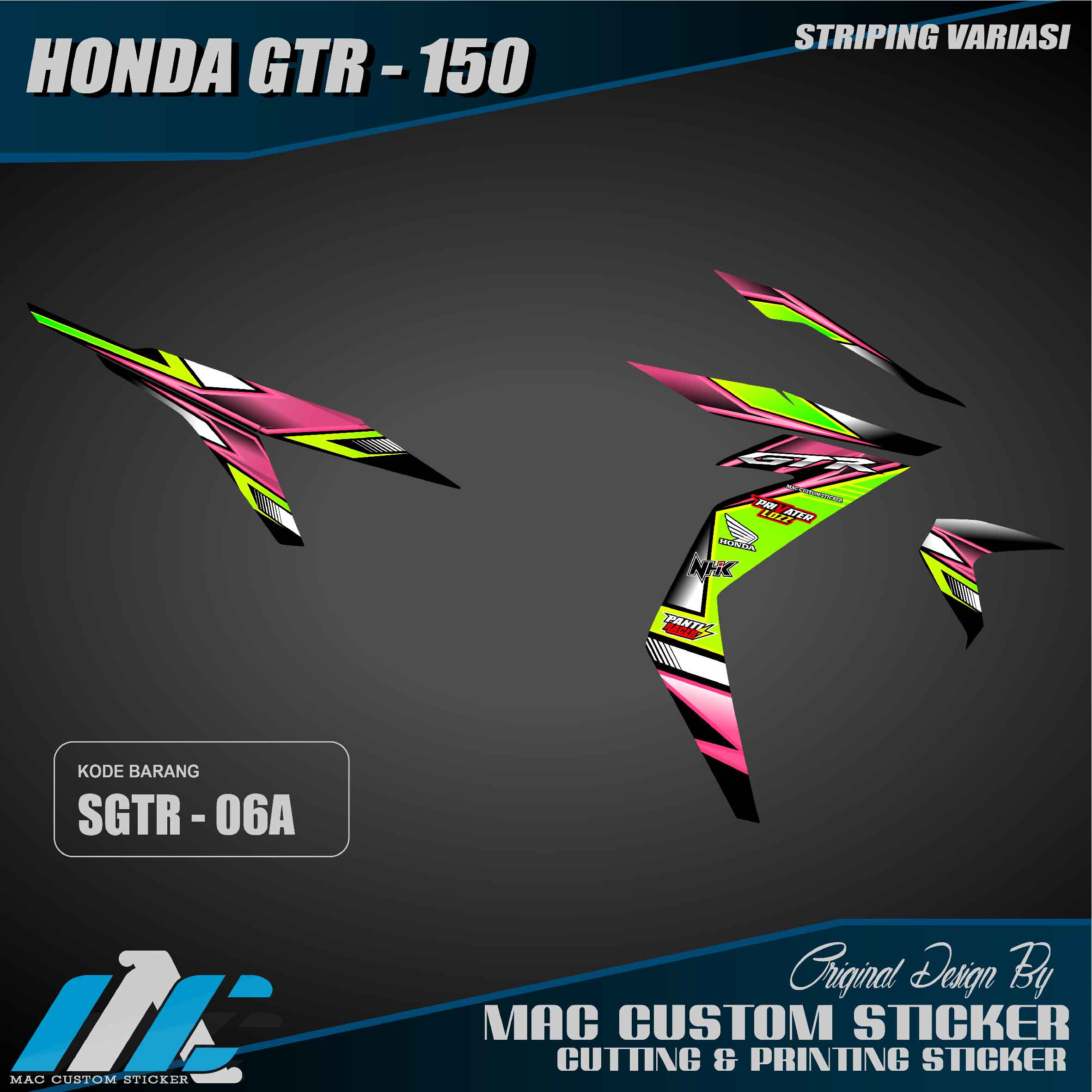 STRIPING VARIASI HONDA GTR 150 - SGTR 06 striping variasi honda gtr 150 – sgtr 06