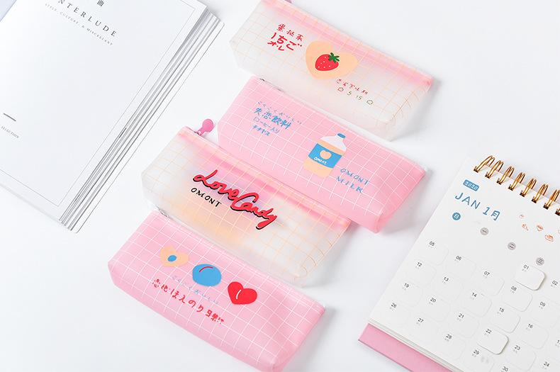 Tempat Pensil Korea Cantik Bahan Kanvas / Korean Canvas Pencil Case