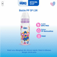 Baby HUKI Botol PP 240 ml/ Botol Susu dengan Dot Silikon Reguler