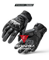 Motowolf Sarung Tangan Motor Street Race Sunmori Kulit Protector Carbon 0305C