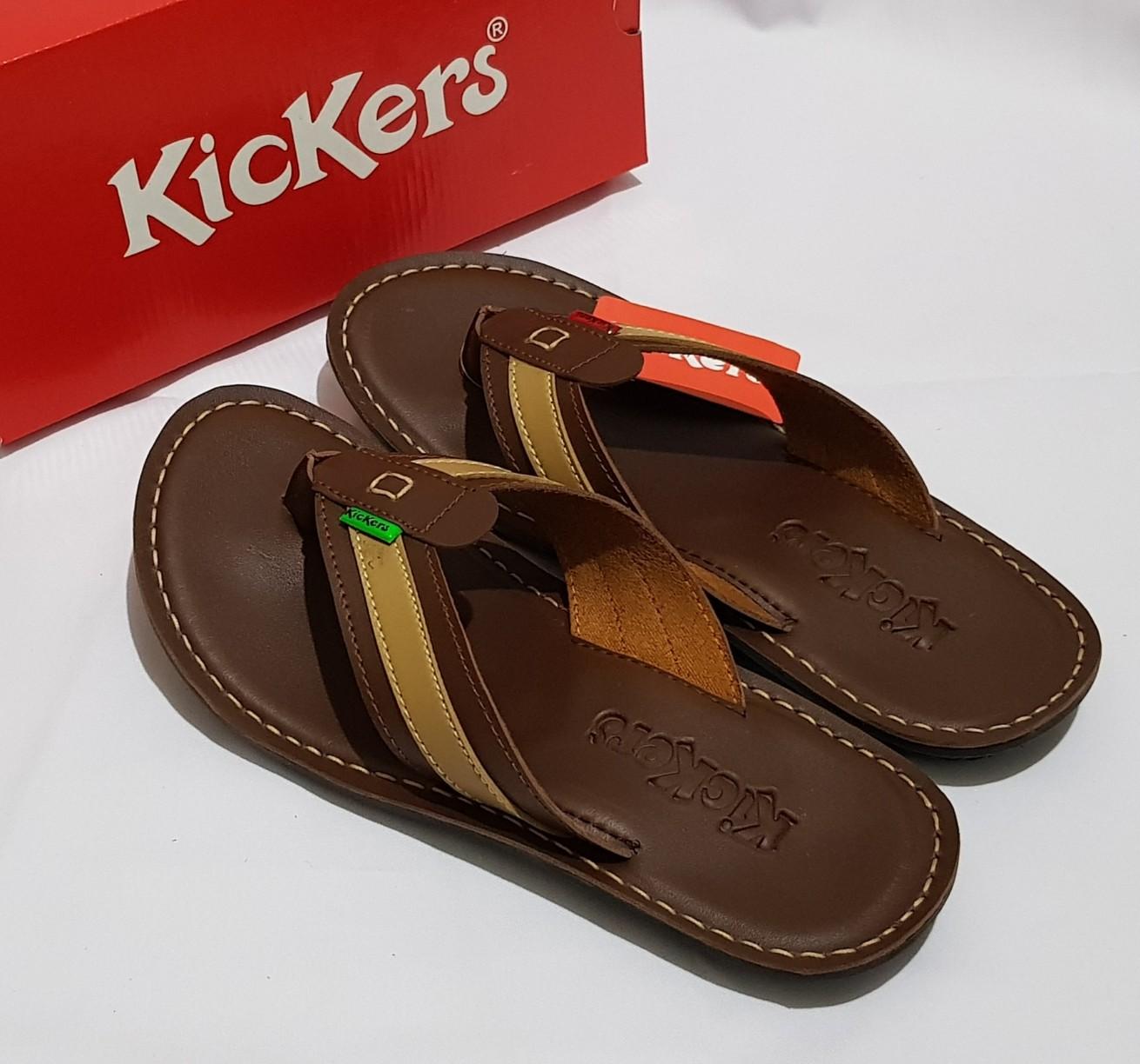  Review  Sandal  Kickers Cowok Sandal  Pria Kulit  Asli Sandal  