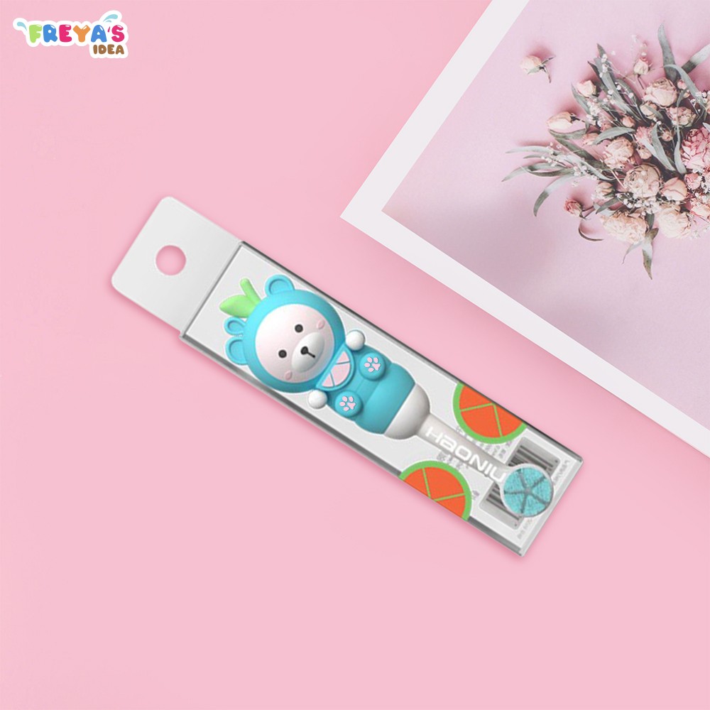FR-C1454 Sikat Gigi Bayi Baby Bear / Sikat Gigi Anak Lembut Training Toothbrush Motif Fruit Bear