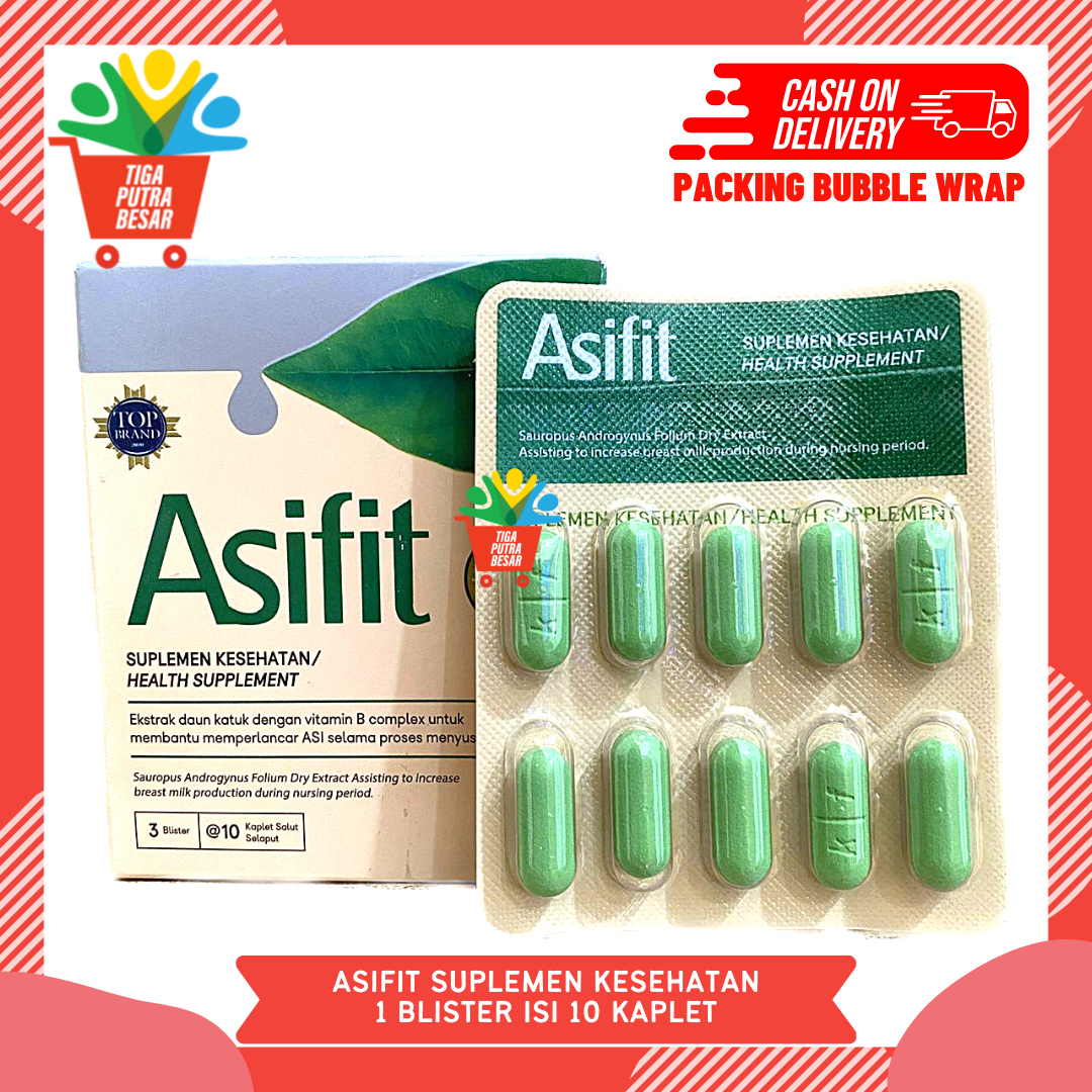 ASIFIT SUPLEMEN PELANCAR ASI 1 BLISTER ISI 10 KAPLET