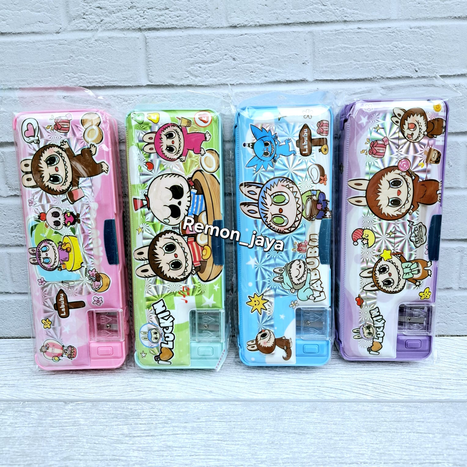 Tempat Pensil Magnet Karakter 2 Sisi / Kotak Pensil Magnet Karakter Dengan Rautan Mini / Pensil Case Sanrio Kuromi Hologram Lucu/ KOTAK PENSIL SANRIO KUROMI MELODY CINAMOROOL