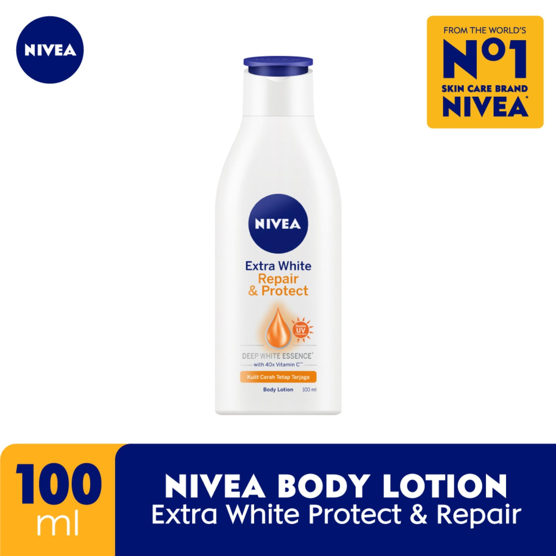 NIVEA Body Lotion Extra Bright Repair & Protect SPF15 100ml - Hand body lotion moisturizer mencer...