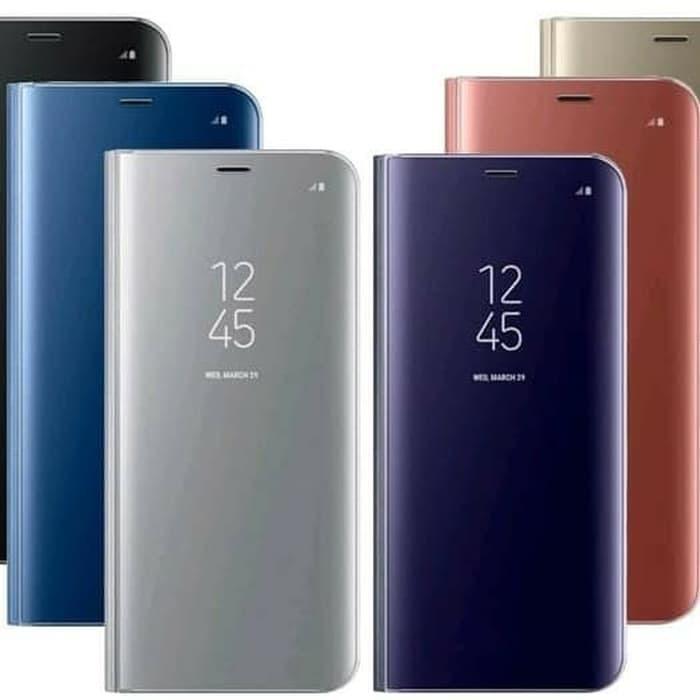 Detail Gambar Flip Smart Clear View Standing Cover Mirror For Oppo A7 Terbaru