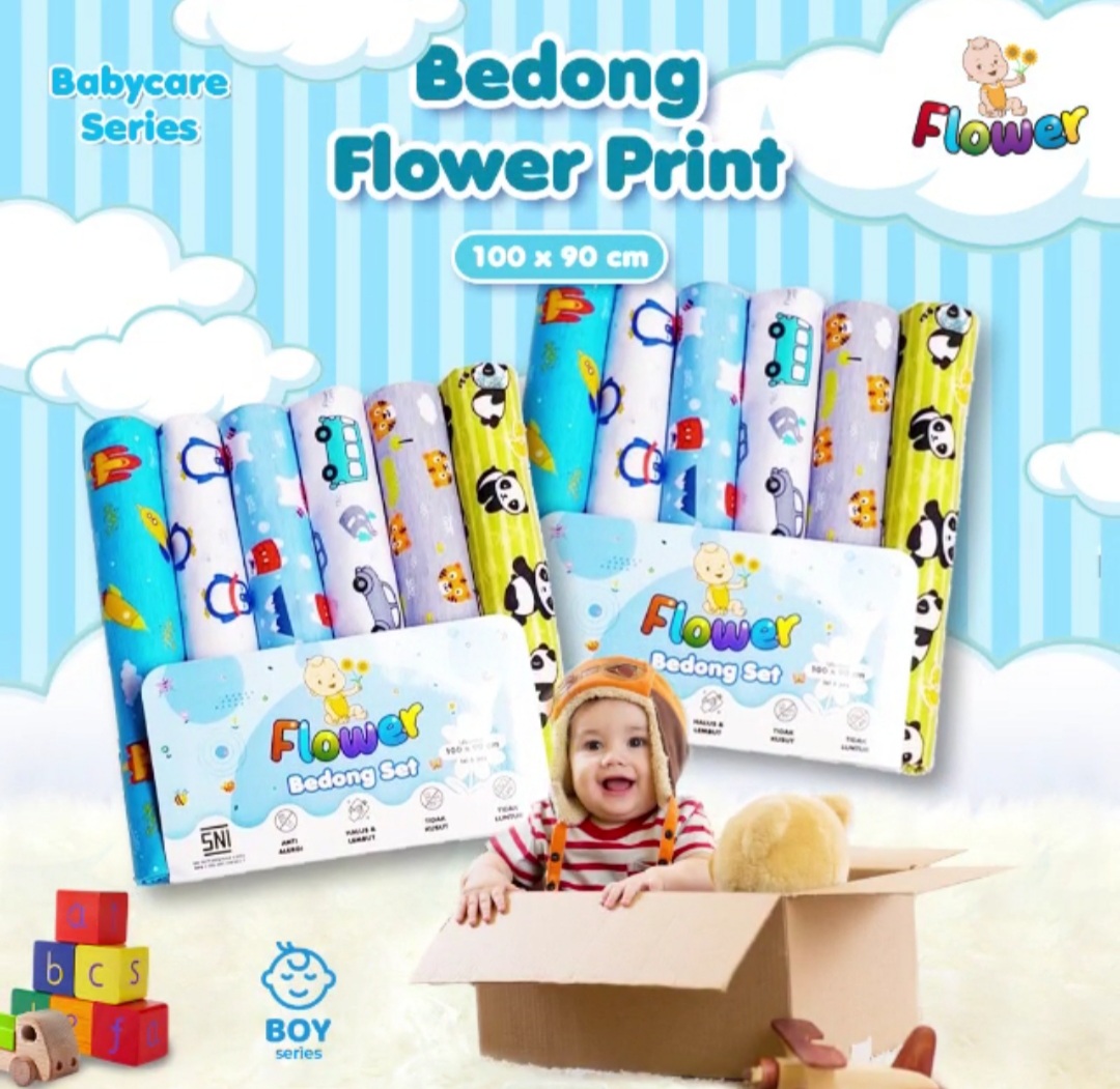 Paket Hemat Bedong bayi 6 pcs warna dan motif ACAK SNI - Bedong Isi 4 Pcs - Bedong 3 Pcs - BEDONG COCOBEAR - BEDONG FLOWER - BABY OWIE