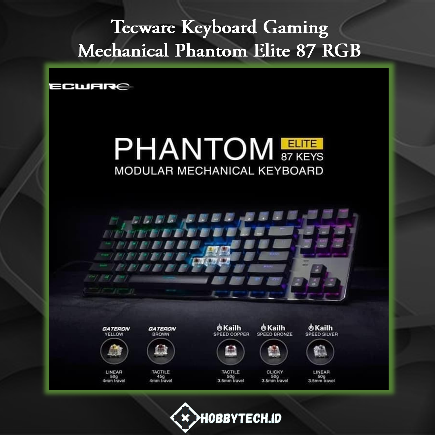 Keyboard Gaming Phantom Elite 87 RGB