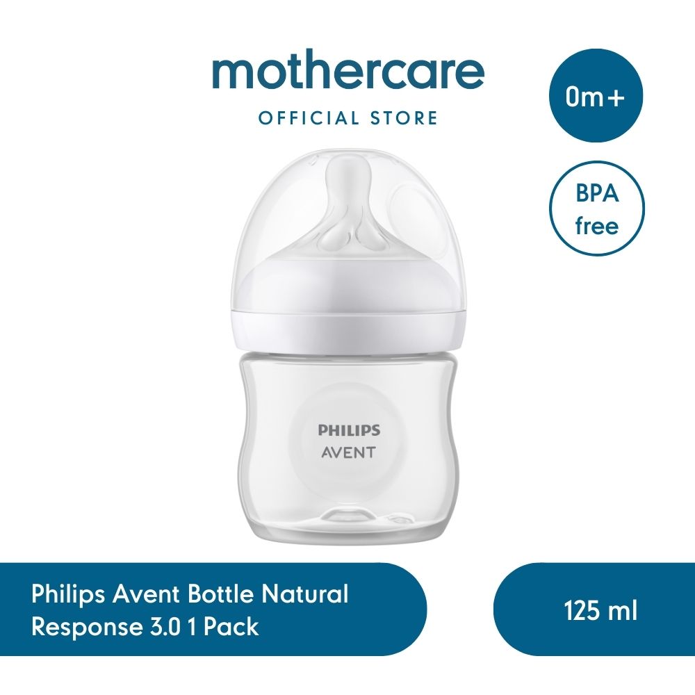 Philips Avent Bottle Natural 3.0 4Oz 125ml - Botol Susu Bayi | SCY900/02 | SCY900/01