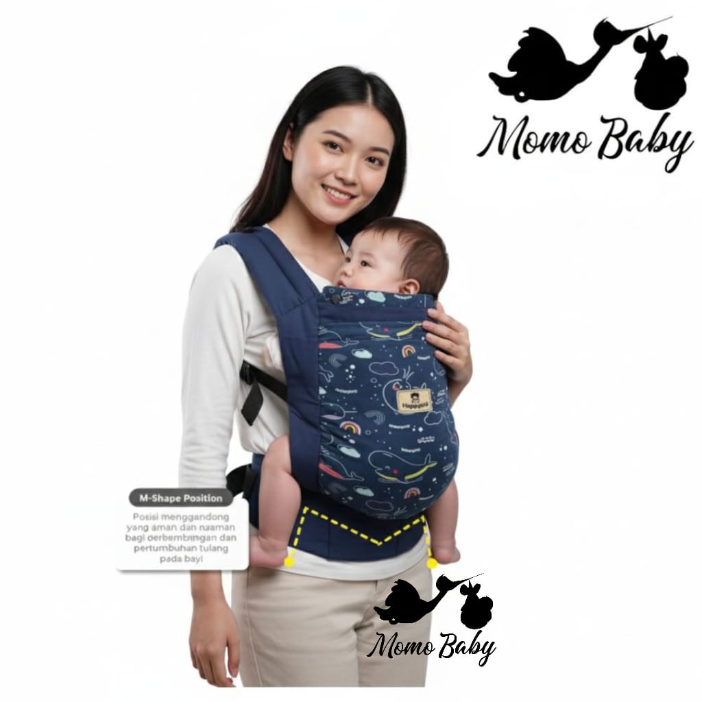 Gendongan Bayi SSC M-Shape Seri Hewan - SNI -Bahan Breathable Kapasitas 15kg