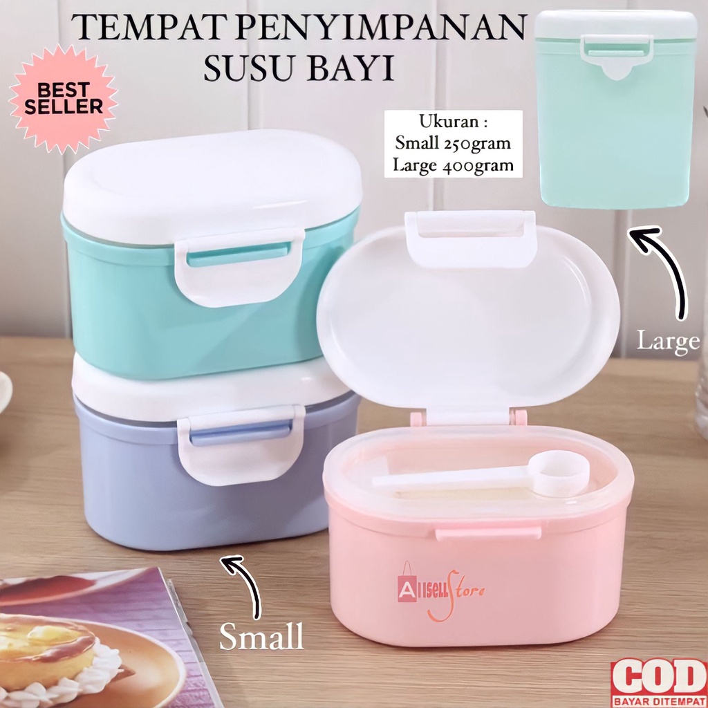 ( BISA COD ) PROMO TEMPAT SUSU BAYI / KOTAK SUSU BAYI PEMYIMPANAN MAKANAN SNACK SUSU / STORAGE BOX / KOTAK PENYIMPANAN SUSU BUBUK / KOTAK SNACK BAYI