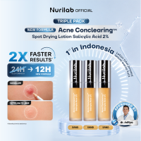 Nurilab - [TRIPLE PACK] Acne Conclearing Spot Drying Lotion 2.5g - Obat Totol Jerawat (Mengeringkan serta Penghilang Bekas Jerawat meredakan jerawat Merah Beruntusan Komedo hitam Salicylic Acid Centella - acne prone)