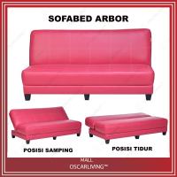 OLC Sofabed Santai Arbor Pink Tanpa Bantal Khusus Jabodetabek