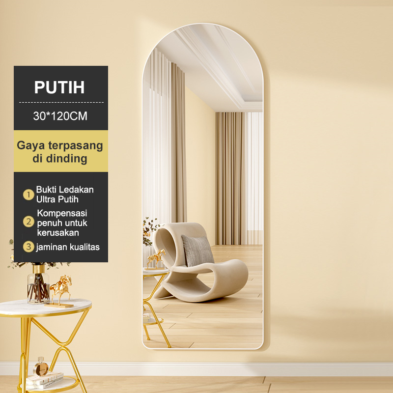 CERMIN STANDING FULL BODY 160x50 cm BELAKANG CERMIN PAKAI TRIPLEK cermin rias cermin salon Standing Mirror Cermin Berdiri Kaca Standing Cermin Aesthetic Cermin Gantung