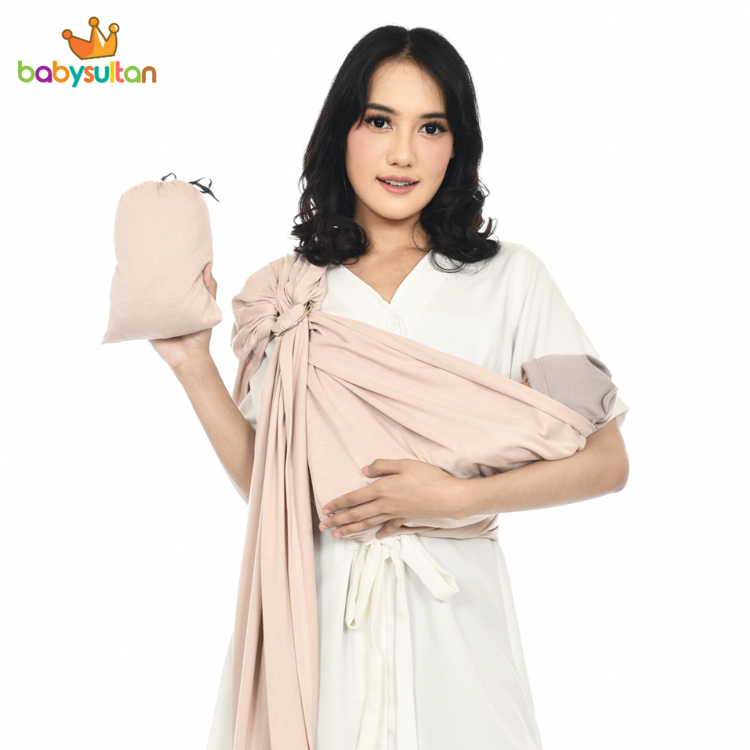 Gendongan Bayi Ring Sling Kaos Free Pouch babysultan