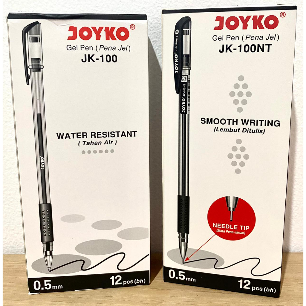 PULPEN GEL JOYKO JK-100 & JK-100NT - 1 Pack (12 pulpen)