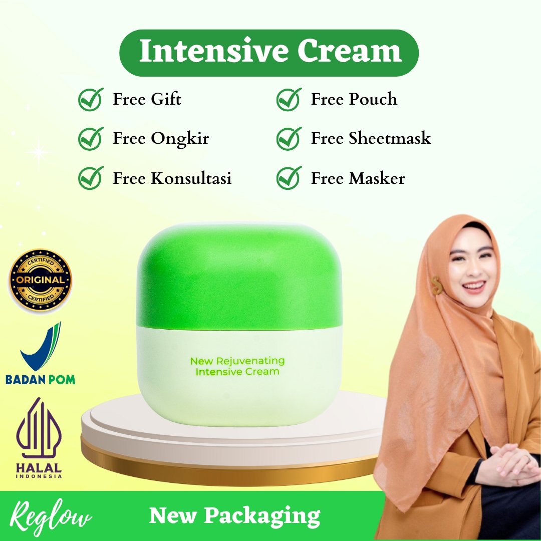 (BPOM) NEW Reglow Intensive Cream 100% Original Krim Wajah Anti Aging