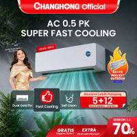 CHANGHONG AC 1/2 PK CHOL-05L4 [FAST COOLING] [SLEEP MODE] [DOUBLE GOLD FIN [CEPAT DINGIN & HEMAT]