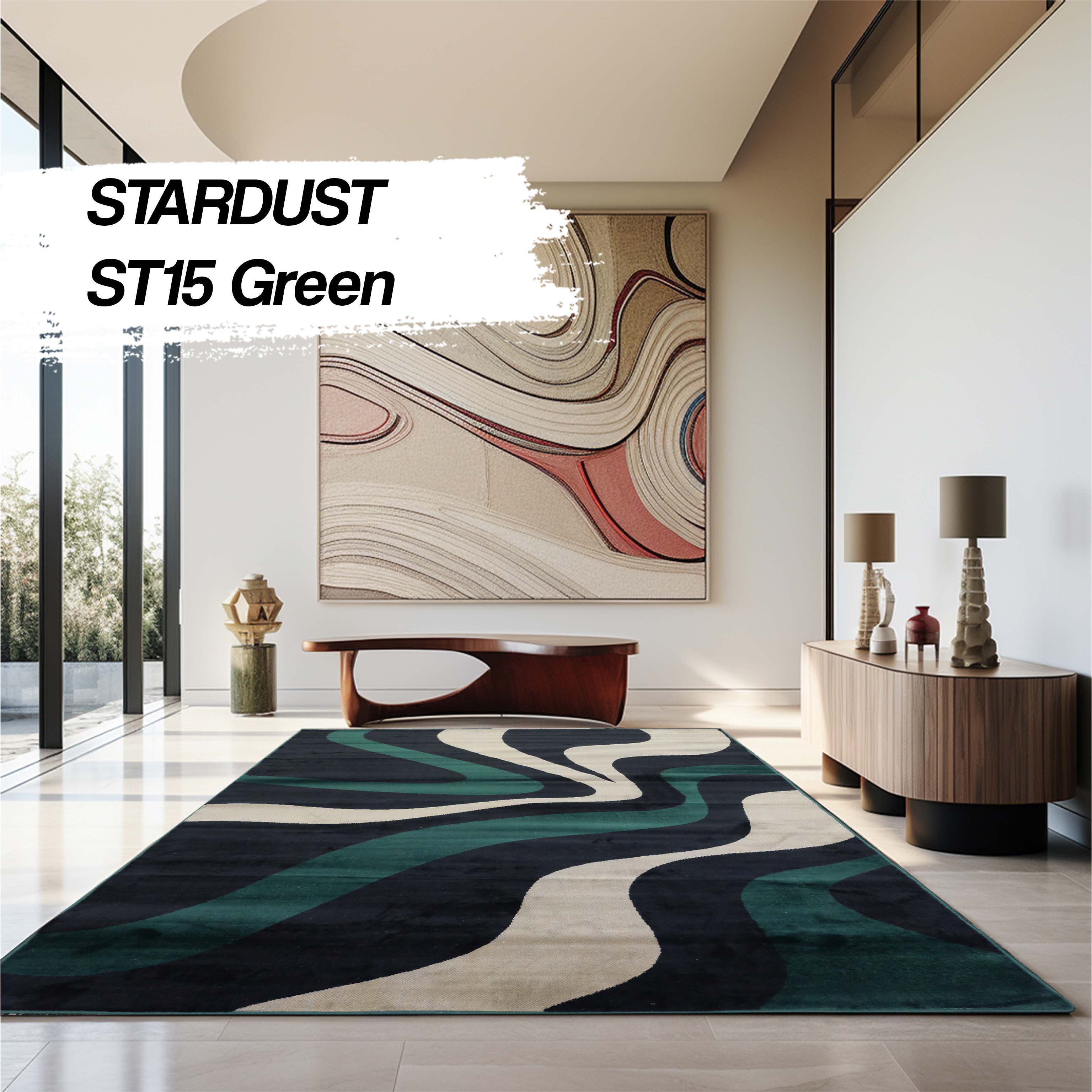 STARDUST Karpet Lantai 160x210 ST15 Green