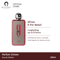 Afnan 9 PM Rebel Essence Eau de Parfum Unisex 100ml - Warna Merah