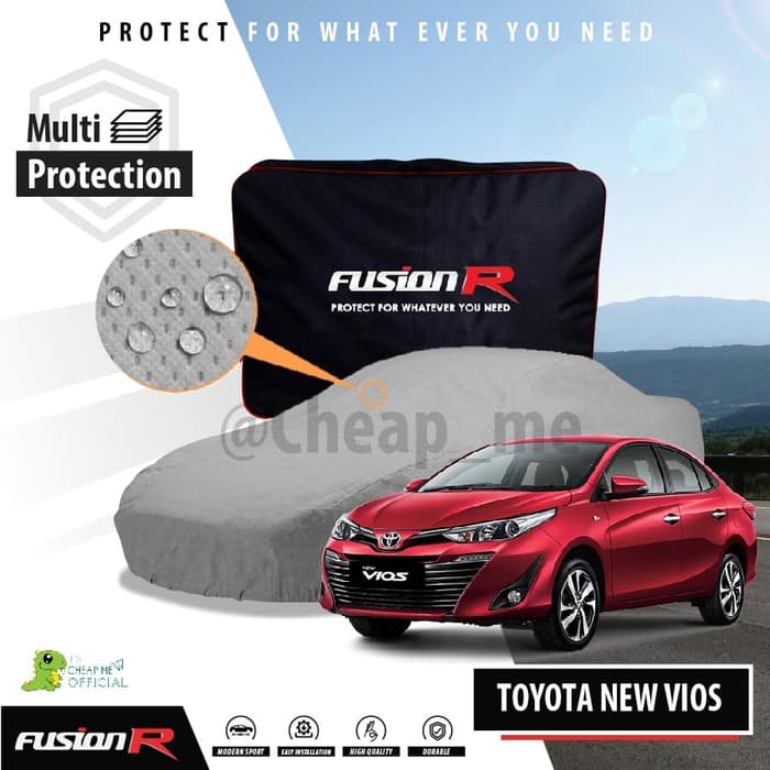 Cover Mobil NEW VIOS 4 Layer / Body Cover NEW TOYOTA VIOS 4 Lapis / Sarung Mobil NEW TOYOTA VIOS / Penutup Mobil NEW TOYOTA VIOS Like Krisbow Prestige