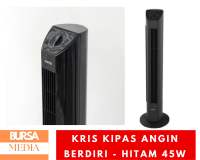 Kris Kipas Angin Lantai Berdiri Minimalis Hitam Tower Fan Mechanical Black Standing Floor Fan