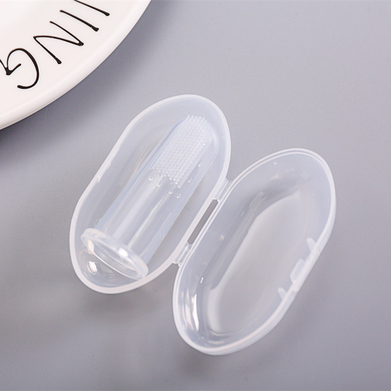 Zaman Now - Sikat Gigi Bayi Jari Silicon / Finger Toothbrush untuk 3-18 Bulan / Sikat Gigi Jari / Pembersih Lidah Bayi