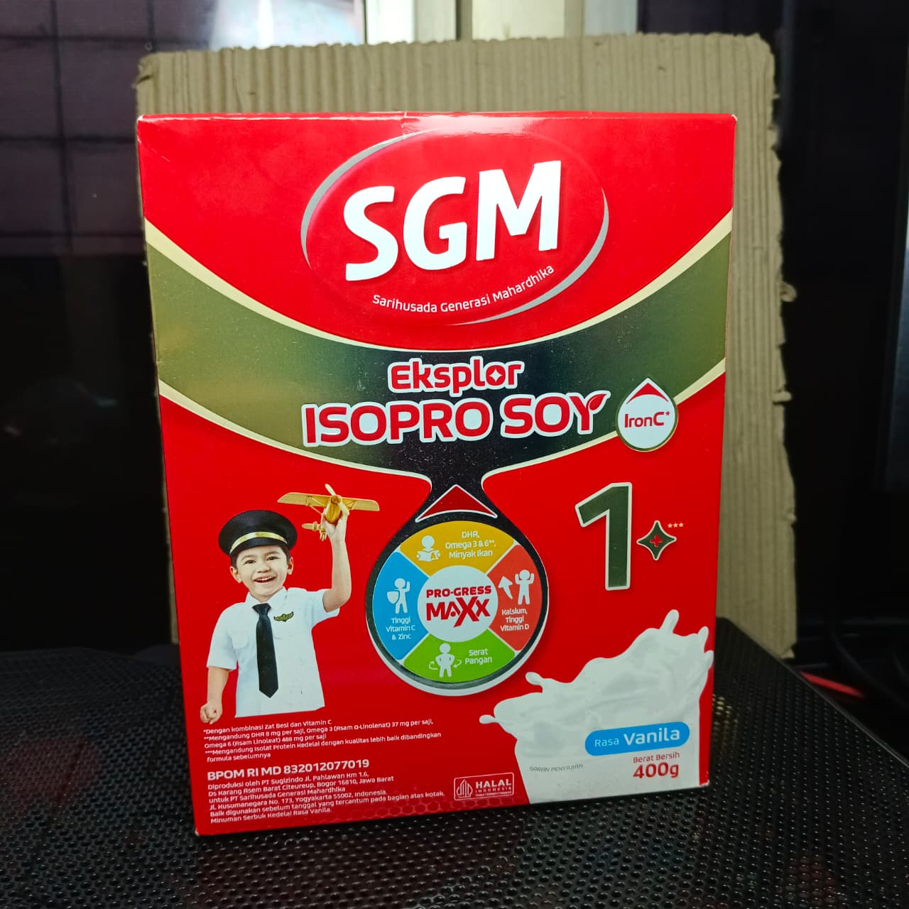 SGM EKSPLOR ISOPRO SOY 1+ VANILLA - 400G