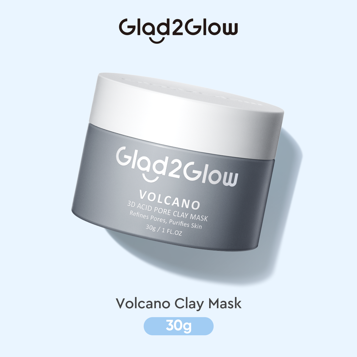 Glad2glow Volcano 3D Acid Pore Clay Mask 30g Glad2Glow Masker Wajah g2g Masker Komedo Gel Masker ...