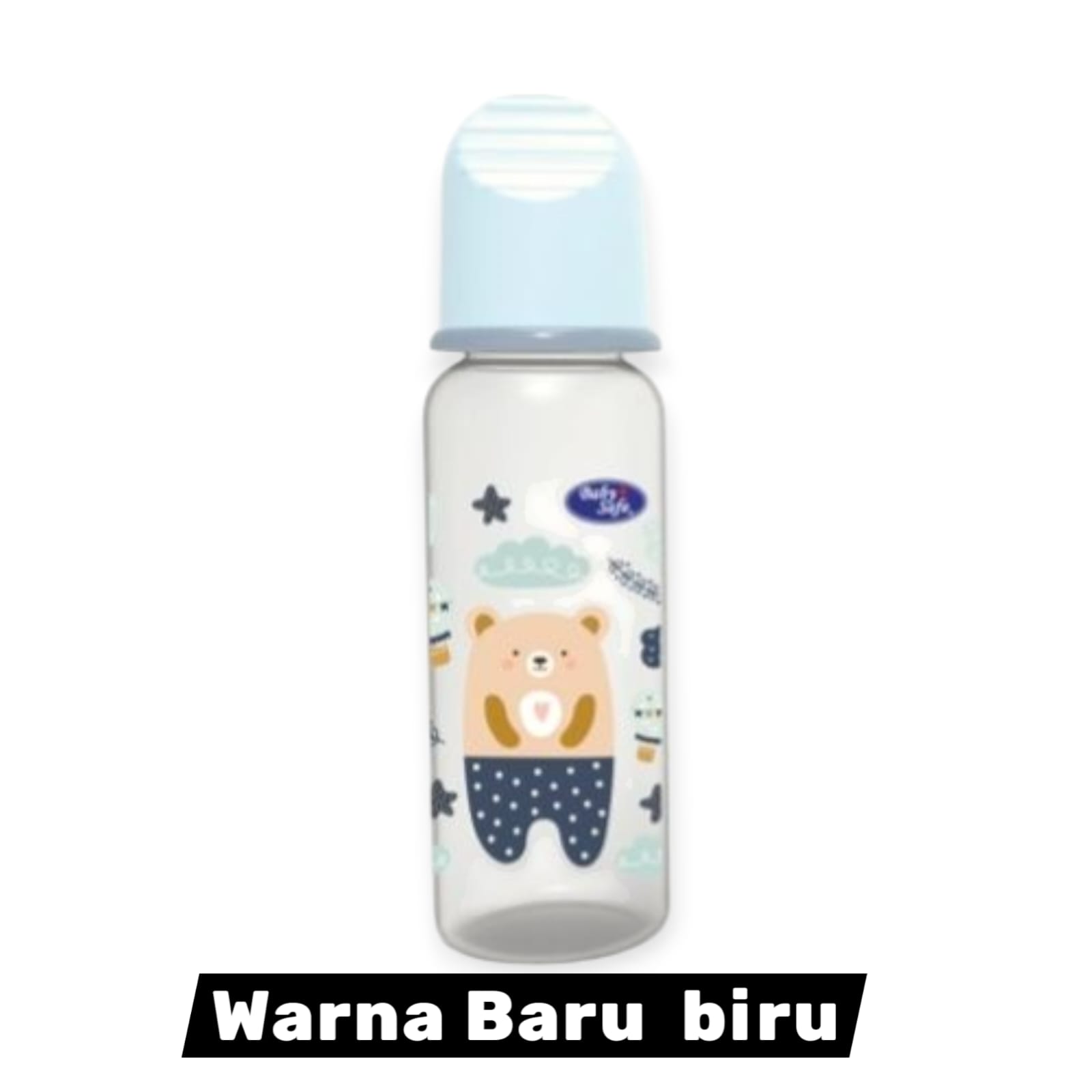 JS004 Baby Safe Botol Susu Bayi 250ml / Botol Susu lengkap dengan Dot Bayi