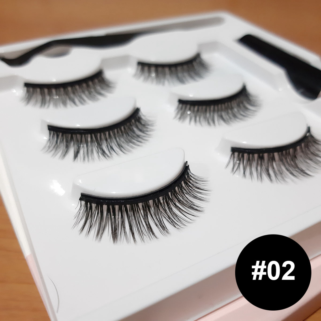 Bulu Mata Palsu Magnetic Eyelashes Eyeliner 3 Pasang-Black UK 2