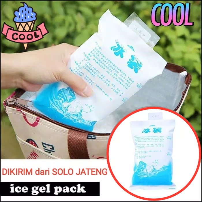 Ice Gel Pack 400ml jelly menjaga suhu Cooler Bag tas bekal asi pendingin tetap dingin 11.7 x 19.8 cm