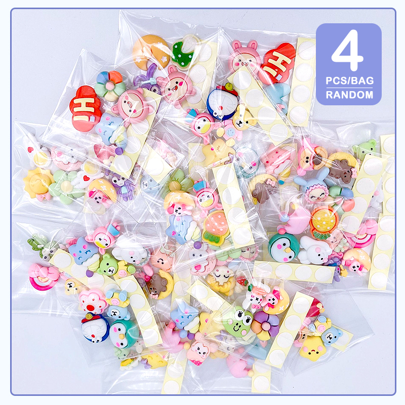Qiqi Treasure Sticker 3D Tempel 4PCS Satin 4PCS + LEM LEM SUPER KUAT untuk Tumbler Aesthetic