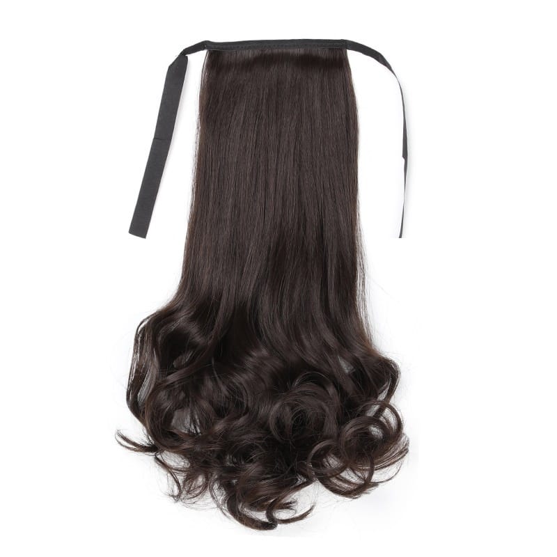 WE Wig Ponytail Anak Rambut Palsu Extension Hair Clip Ponytail Model Pendek Keriting 38cm Ponytai...