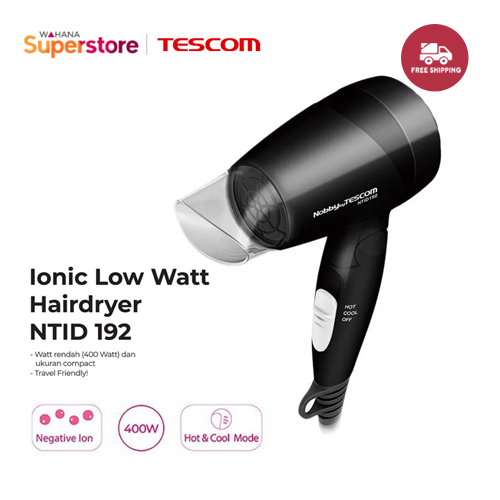 Tescom Ion Hair Dryer NTID192 Hairdryer / Pengering Rambut