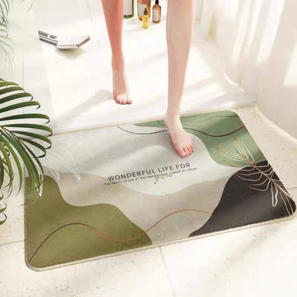Keset Bulu Keset Kamar Mandi Kamar Tidur Ukuran Jumbo 40x60cm Bahan Halus Panjang Tebal Anti Slip