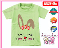KUsuka kids atasan kaos anak perempuan lengan pendek ukuran 1-10 tahun koas distro anak ku440