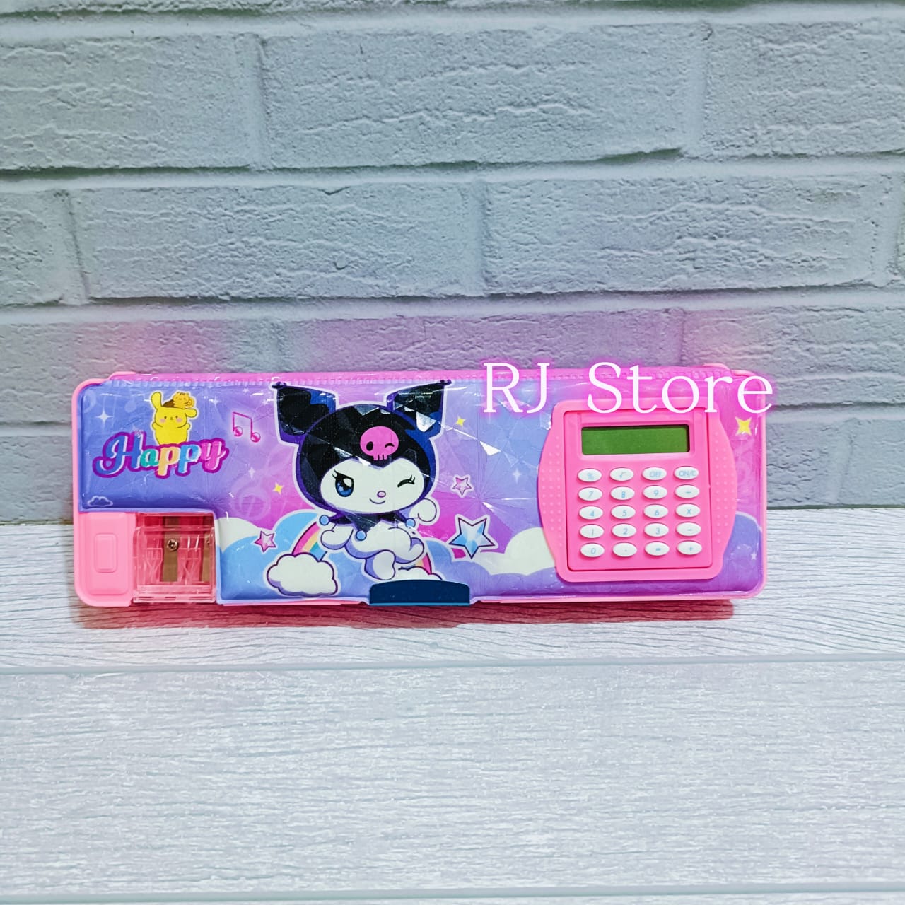 KOTAK PENSIL MAGNET / TEMPAT PENSIL CALCULATOR / KARAKTER KARTUN LUCU BANYAK PILIHAN